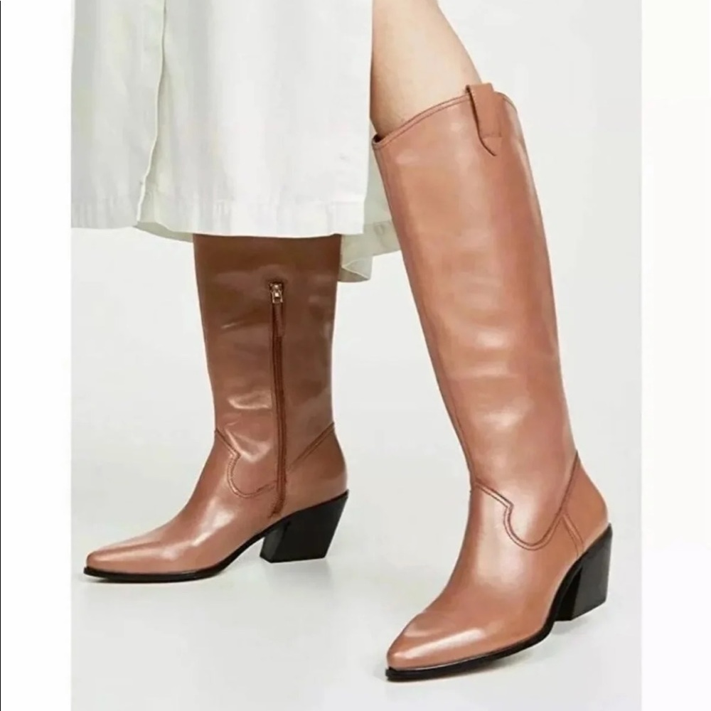 Villa Rouge cognac brown boots 7